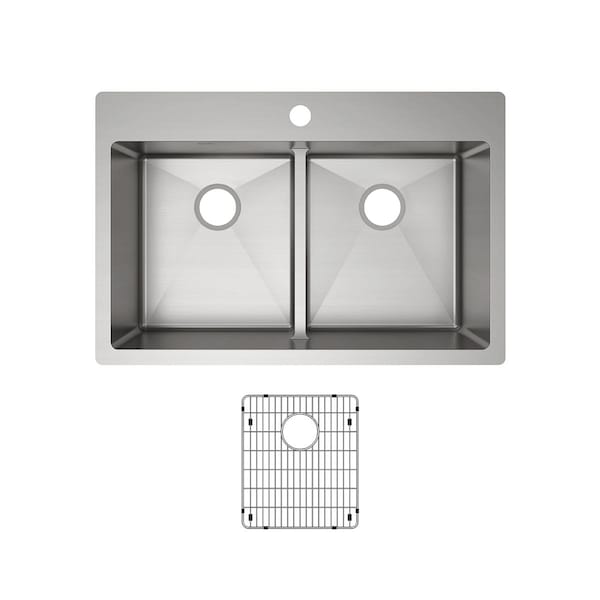 22 in W x 33 in L x 9 in H, Stainless Steel